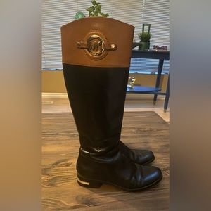 Michael Kors Leather Riding Boots